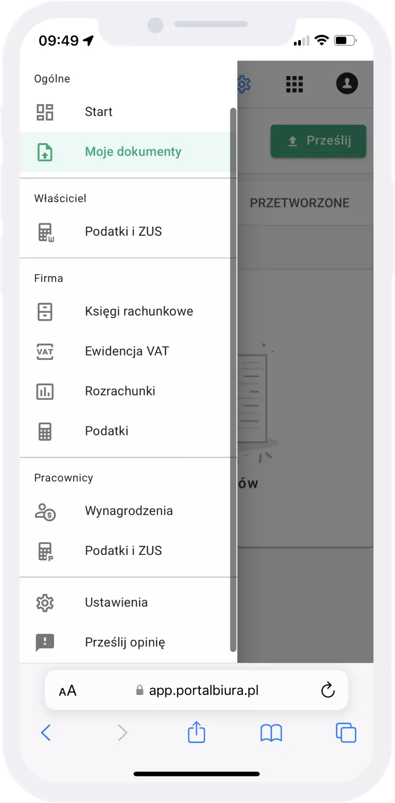 Program do wgrywania faktur